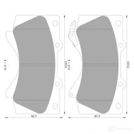 Тормозные колодки, комплект BOSCH 0986ab2397 Lexus LX (J200) 3 2007 – 2020 BP2397 8419-D130 3