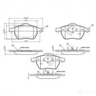 Тормозные колодки, комплект BOSCH D 555BES 7434 D 555BES 7434 Audi A6 (C4) 1 Универсал 1.8 125 л.с. 1995 – 1997 0986tb2212