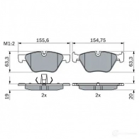 Тормозные колодки, комплект BOSCH 0986424620 KCVDX Y 1437243540 - Изображение 5