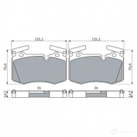 Тормозные колодки, комплект BOSCH Mini Roadster (R59) 1 2011 – 2015 0986424918 41J4 TF2
