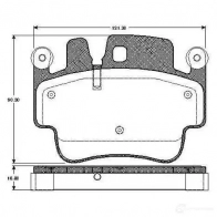 Тормозные колодки, комплект BOSCH E M11B5 4047024114951 0986tb2854 Porsche 911 (997) 4 Купе 3.8 Turbo S 537 л.с. 2010 – 2011