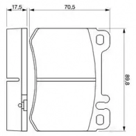 Тормозные колодки, комплект BOSCH 0986460959 7312D424 337729 21024 - Изображение 4