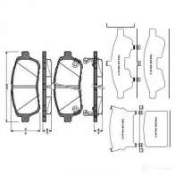 Тормозные колодки, комплект BOSCH LM4 5E 0986tb3010 4047024559660 Suzuki Swift