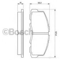 Тормозные колодки, комплект BOSCH 20 955 337984 0986469550 7175D271; 7175D328 - Изображение 5
