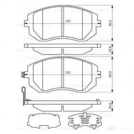 Тормозные колодки, комплект BOSCH 342302 7767D889; 7830D929 23865 0986494315 - Изображение 6