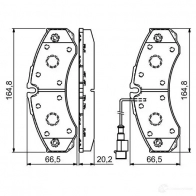 Тормозные колодки, комплект BOSCH 8835D1487 29121 0986494239 342227 - Изображение 8