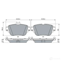 Тормозные колодки, комплект BOSCH T GMG51Q 0986424845 1437243523 - Изображение 3