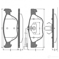 Тормозные колодки, комплект BOSCH JJ0K05 3 Fiat Multipla 0986tb2286 4047023035059