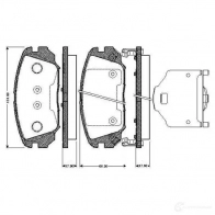 Тормозные колодки, комплект BOSCH Hyundai Sonata (NF) 5 Седан 2.0 CRDi 143 л.с. 2006 – 2010 4047024257245 P 0AQ087 0986tb2933