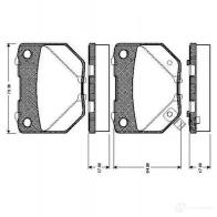 Тормозные колодки, комплект BOSCH 4047023034175 6016856 0986tb2198 B26O S