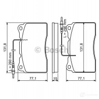 Тормозные колодки, комплект BOSCH 0986424738 23575 8682-D1484 336417 - Изображение 5