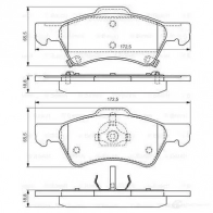Тормозные колодки, комплект BOSCH BP471 336440 0986424765 23640 - Изображение 5