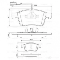 Тормозные колодки, комплект BOSCH 24339 8693-D1493 342080 0986494071 - Изображение 5