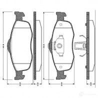 Тормозные колодки, комплект BOSCH S561 D3E 0986tb2240 4047023034595 Ford Scorpio 2 (FE, GFR, GGR) Универсал 2.0 i 16V 136 л.с. 1994 – 1998