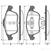 Тормозные колодки, комплект BOSCH 0986tb3064 Renault Scenic (JZ) 3 Минивэн 1.4 16V (JZ0F. JZ1V) 131 л.с. 2009 – 2025 2TS4I E9 90R - 01108/2467
