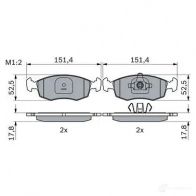 Тормозные колодки, комплект BOSCH 0986494943 Fiat Strada 5PP3 AME