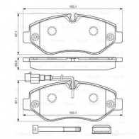 Тормозные колодки, комплект BOSCH 342321 BP1224 29192 0986494334 - Изображение 5