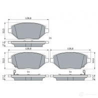 Тормозные колодки, комплект BOSCH N G4UTUS 0986424843 1437243531 - Изображение 6