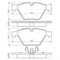 Тормозные колодки, комплект BOSCH 23312 0986494354 7799D126; 7799D918 342341 - Изображение 5