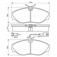 Тормозные колодки, комплект BOSCH 23 602 336281 0986424556 23602 - Изображение 5