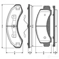 Тормозные колодки, комплект BOSCH 4047024111769 0986tb2728 1207237265 G1G 4C6