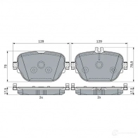 Тормозные колодки, комплект BOSCH 0986424439 T6HZL L 1437243530 - Изображение 3