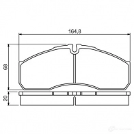 Тормозные колодки, комплект BOSCH 0986494266 29160 8834D1622 342253 - Изображение 7