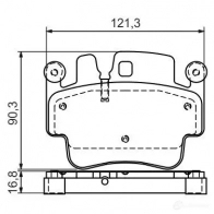 Тормозные колодки, комплект BOSCH 342268 23329 0986494281 BP1310 - Изображение 6