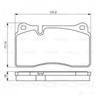 Тормозные колодки, комплект BOSCH 0986494207 8238D112 342195 24098 - Изображение 6