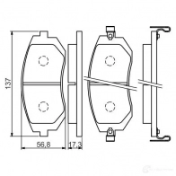 Тормозные колодки, комплект BOSCH BP1479 342522 23865 0986494558 - Изображение 9