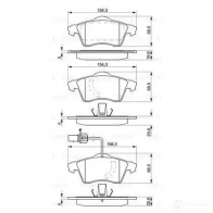 Тормозные колодки, комплект BOSCH 7728D705 23 163 336268 0986424537 - Изображение 6