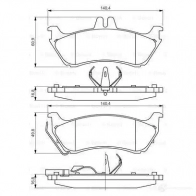 Тормозные колодки, комплект BOSCH 23190 7629D761; 7750D875 0986424708 336391 - Изображение 5
