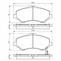 Тормозные колодки, комплект BOSCH 24604 342459 0986494493 8389-D1273;8439-D1327 - Изображение 7