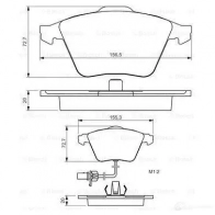 Тормозные колодки, комплект BOSCH 342270 BP1311 0986494283 23762 - Изображение 3