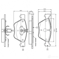 Тормозные колодки, комплект BOSCH Mercedes E-Class (S210) 2 Универсал 2.7 E 270 T CDI 163 л.с. 2000 – 2003 D 740 7609 D 740 7609 0986tb2034