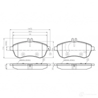 Тормозные колодки, комплект BOSCH D1340 8451 D1340 8451 Mercedes E-Class (A207) 4 Кабриолет 2.1 E 220 BlueTEC (2001) 177 л.с. 2014 – 2024 0986tb3048