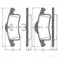 Тормозные колодки, комплект BOSCH D 791 7661 Jeep Grand Cherokee (WJ, WG) 2 Внедорожник 4.7 V8 4x4 223 л.с. 1999 – 2005 0986tb2373 D 791 7661