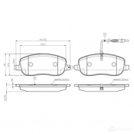 Тормозные колодки, комплект BOSCH 8RL IM 4047023036414 0986tb2418 6014298