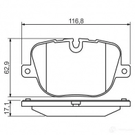 Тормозные колодки, комплект BOSCH 342391 25085 8544D1427 0986494409 - Изображение 6