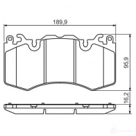 Тормозные колодки, комплект BOSCH 24659 342421 BP1362 0986494440 - Изображение 8