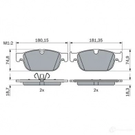 Тормозные колодки, комплект BOSCH ZXD OBNN 0986424844 1437243504 - Изображение 2