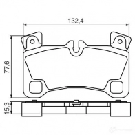 Тормозные колодки, комплект BOSCH 24296 8460D135 0986494205 342193 - Изображение 2