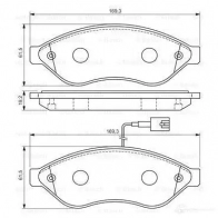 Тормозные колодки, комплект BOSCH 24468 0986494111 342111 8689D148 - Изображение 5