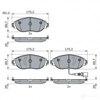 Тормозные колодки, комплект BOSCH 0986424285 7CEIS K 1437243490 - Изображение 4