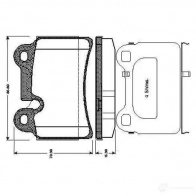 Тормозные колодки, комплект BOSCH 0BAM W 0986tb3075 4047024651548 Volkswagen Touareg (7LA, 7L6, 7L7) 1 Внедорожник 3.6 V6 FSI 280 л.с. 2005 – 2010