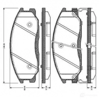 Тормозные колодки, комплект BOSCH D 864A 7792 D 864A 7792 0986tb2815 6014246