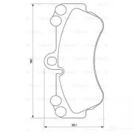 Тормозные колодки, комплект BOSCH 23692 0986424740 7911D100 336419 - Изображение 6