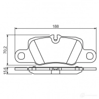 Тормозные колодки, комплект BOSCH 8531D141; 8532D141 0986494431 24554 342412 - Изображение 10