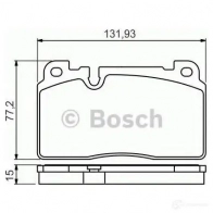 Тормозные колодки, комплект BOSCH 0986494702 BP1697 25643 342573 - Изображение 5