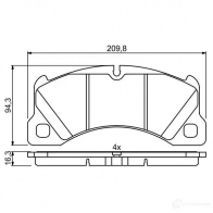 Тормозные колодки, комплект BOSCH 0986494787 BP1961 1193484117 25007 - Изображение 9